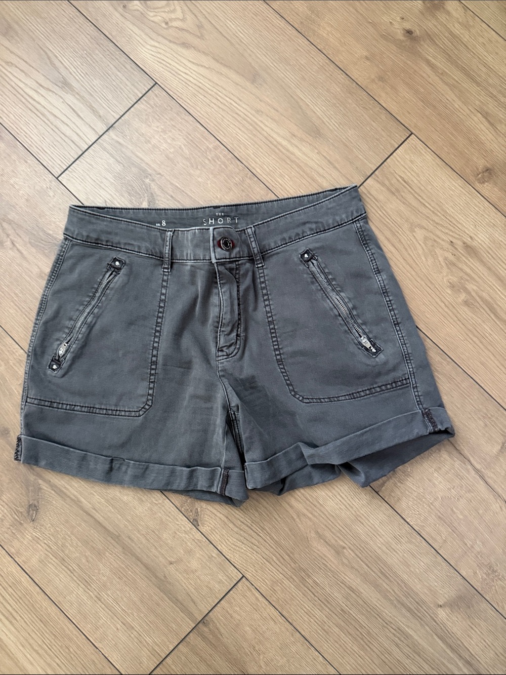 White House Black Market Charcoal Gray Cargo Shorts